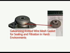कठोर वातावरण में सील और निस्पंदन के लिए जस्ती बुना हुआ तार जाल गास्केट