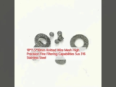18*11.5*10 मिमी बुना हुआ तार जाल उच्च परिशुद्धता ठीक फ़िल्टरिंग क्षमताओं Sus 316 स्टेनलेस स्टील