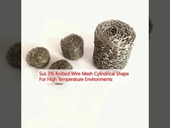 सू 316 उच्च तापमान वातावरण के लिए बुना तार जाल बेलनाकार आकार