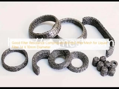 अच्छी फिल्टर प्रतिरोध द्रव फिल्टर के लिए संपीड़ित बुना तार जाल 14 X 10 मिमी व्यास