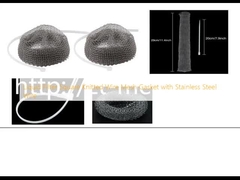 तरल फिल्टर स्क्वायर स्टेनलेस स्टील तार के साथ बुना तार जाल गास्केट