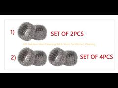 रसोई की सफाई के लिए 403 स्टेनलेस स्टील क्लीनिंग बॉल 6*4 मिमी