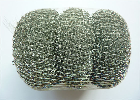 हेवी ड्यूटी 410 स्टेनलेस स्टील क्लीनिंग बॉल 50 ग्राम गंध प्रूफ पैन स्क्रबर