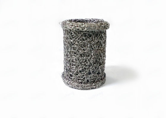 दीया 40 * 20 मिमी सिलेंडर बुना हुआ तार निकास मेष गैसकेट समर्थन के छल्ले क्षार प्रतिरोधी