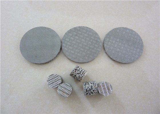5 स्टेनलेस स्टील Sintered वायर मेष देता है 5 10 15 माइक्रोन परिपत्र प्रकार