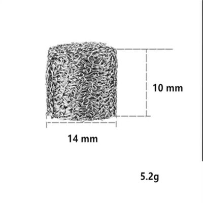 तेल फ़िल्टर के लिए संकुचित पीला बुना हुआ वायर मेष गैसकेट दीया 50 मिमी