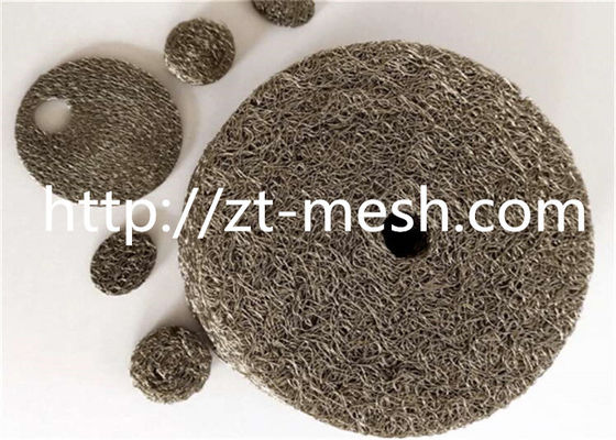 Customized Isolator Compressed Knitted Wire Mesh 10mm - 55mm 90% Filter For Automobile Engine