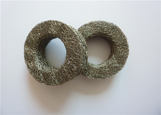 OD30mm बेलनाकार विरोधी कंपन माउंट SS304 SS316 संपीड़ित वायर मेष 0.09 मिमी - 0.55 मिमी