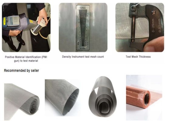 अल्ट्रा फाइन 100 माइक्रोन स्टेनलेस स्टील वायर मेष गोल 316L 100μm