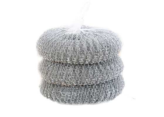 पॉट के लिए 2 * 4 सेमी जस्ती बड़े स्टेनलेस स्टील सफाई स्क्रबर 7.2 जी