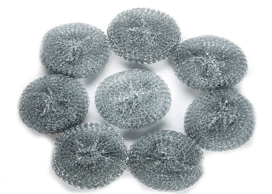 रेस्तरां के लिए अनुकूलित 10g 4cm स्टेनलेस स्टील सफाई गेंद चांदी का रंग