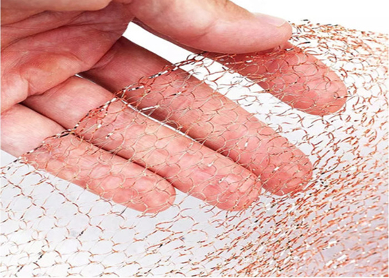 30 मीटर कॉपर बुना हुआ जाल 10 15 20 सेमी चौड़ाई 0.20 मिमी तार दीया नालीदार सतह: