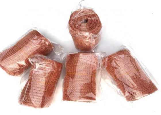 स्वनिर्धारित शुद्ध लाल कॉपर बुना हुआ जाल 1.3 मीटर डाट अवरोधक नालीदार आकार: