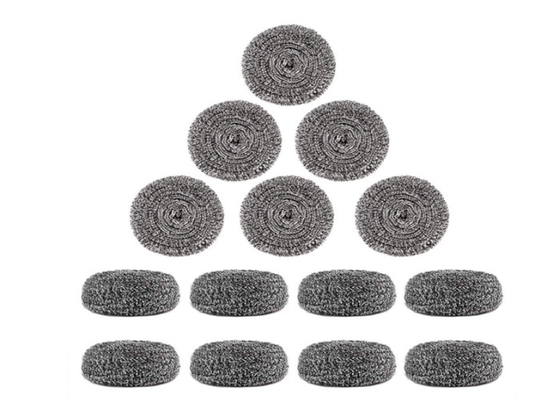 2*6cm 7.5g स्टेनलेस स्टील क्लीनिंग बॉल / सिल्वर मेटल किचन स्क्रबर