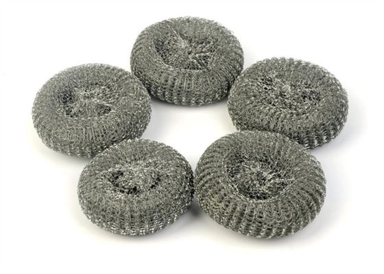 रसोई डिश पैन सफाई के लिए ODM / OEM ZT स्टेनलेस स्टील वायर बॉल Ball