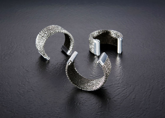 Egr कूलर के लिए सिल्वर कलर 304 स्टील बुना हुआ वायर मेष गैस्केट