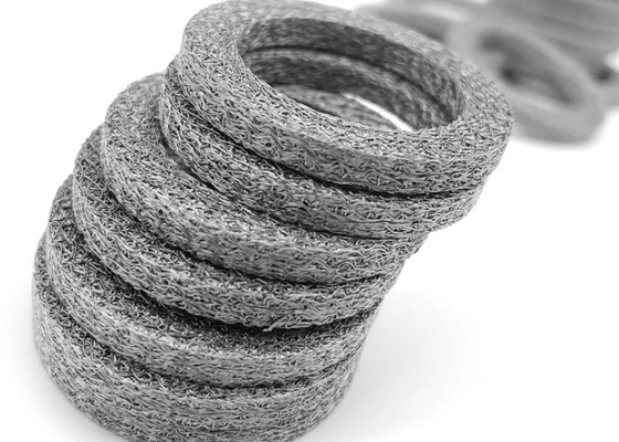 Sus 316 निकास साइलेंसर बुना हुआ तार मेष गैसकेट संपीड़ित: