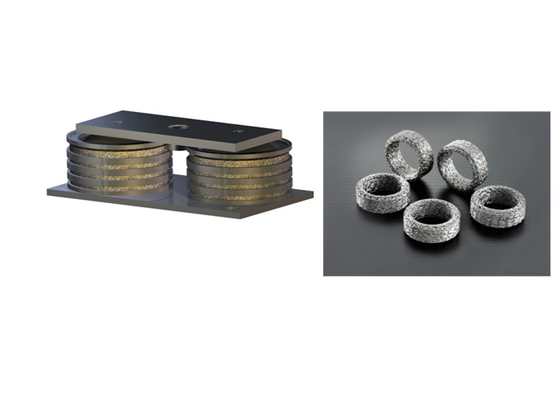 शॉक अवशोषण के लिए बेलनाकार आकार ओडी 80 मिमी धातु कुशन डैम्पर्स: