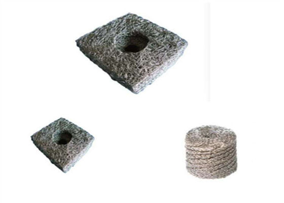 100*41*25.6 मिमी स्टेनलेस स्टील संपीड़ित बुना हुआ तार जाल वायर मेष निकास गास्केट OEM